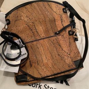 Brand New with Tags!! Queork brand Flapper Bag! Real cork!!!